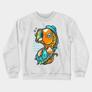 Goldfish Blues and Blobs Crewneck Sweatshirt